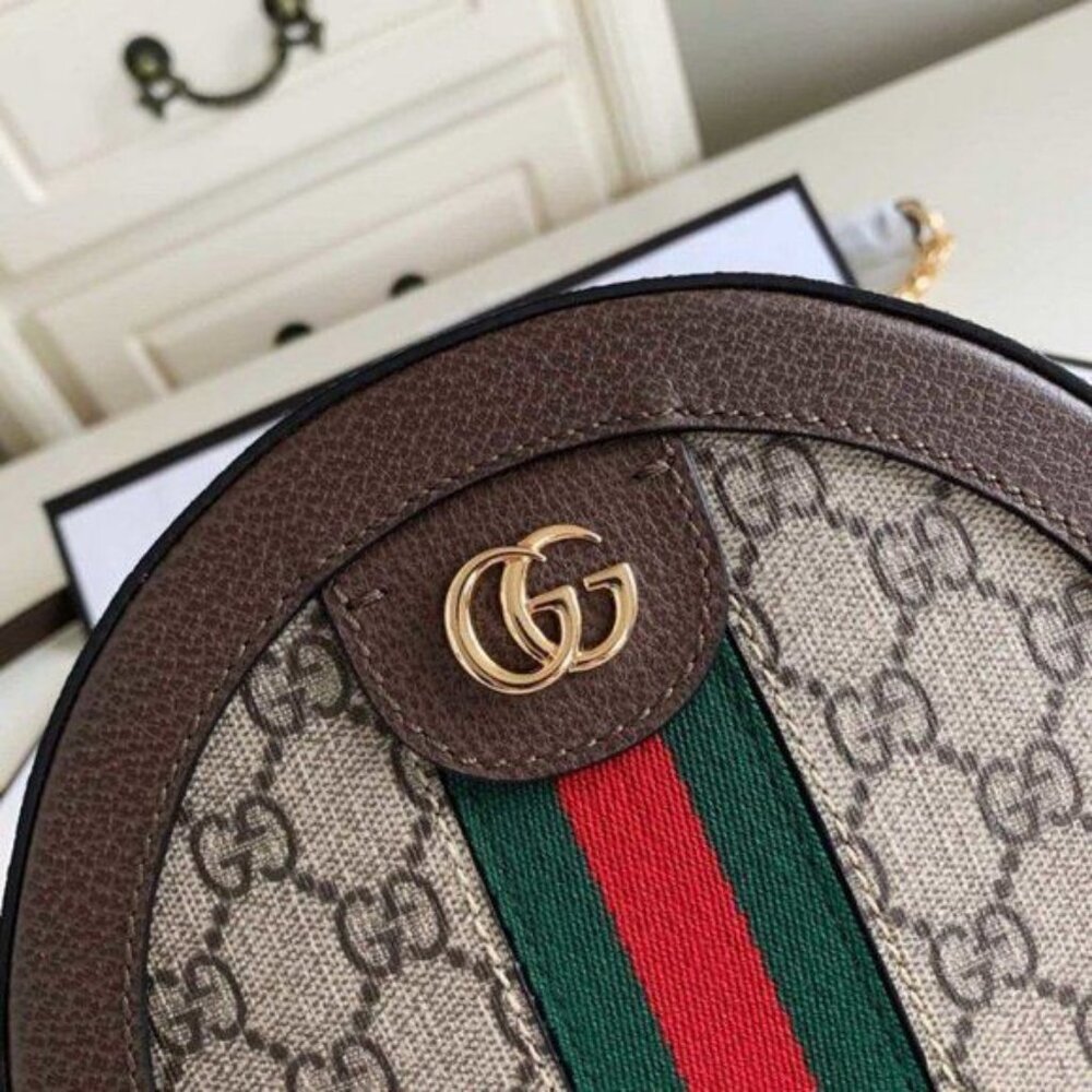 Authentic Gucci Round Ophidia Shoulder Bag - Picture 4 of 7
